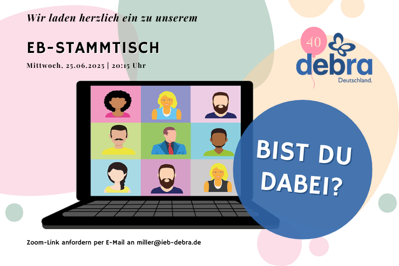 Einladung zum DEBRA Deutschland EB-Stammtisch per Zoom